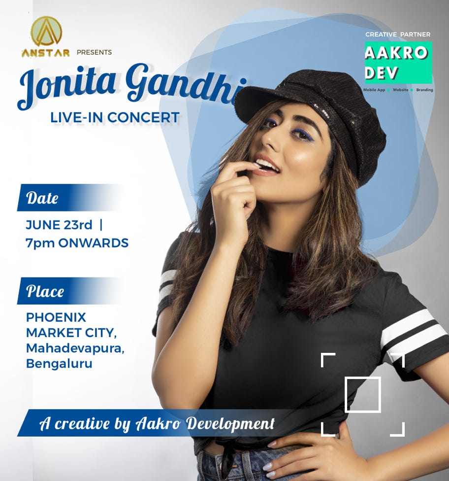 Jonita Gandhi Live-in concert