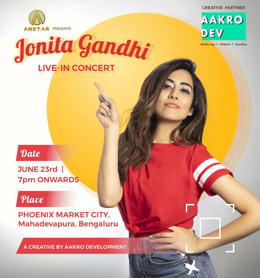 Jonita Gandhi Live-in concert